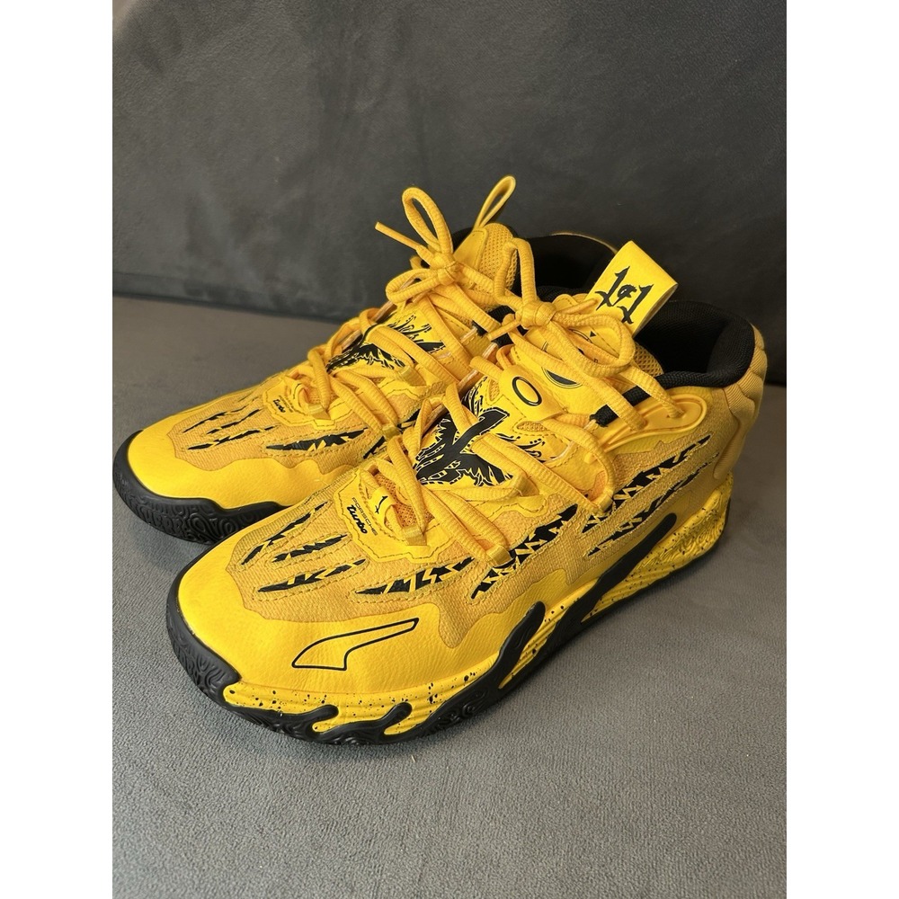 PUMA LaMelo Ball MB.03 Porsche Jr Sport Yellow Black Shoes US 7 309848-01
